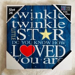 Twinkle Twinkle Little Star Canvas Picture